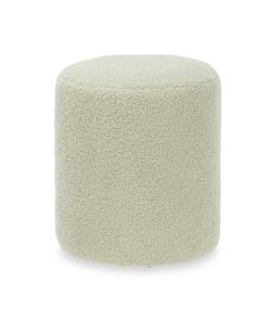 Puff Gift Decor Verde Stoffa Legno MDF