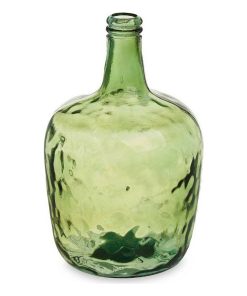 Bottiglia Liscio Decorazione Verde 22 x 37,5 x 22 cm (2 Unità)