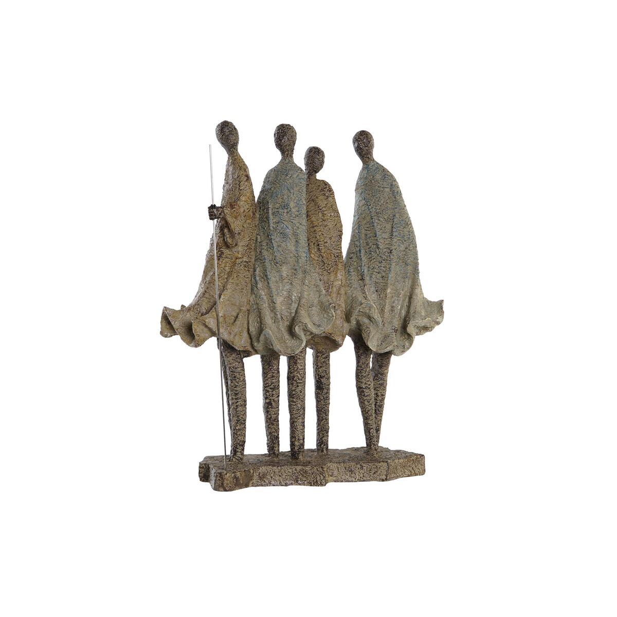 Statua Decorativa DKD Home Decor Africana Resina Multicolore (33,5 x 14,5 x 41 cm)
