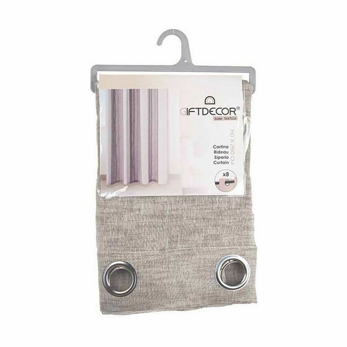 Tenda Gift Decor Marrone 140 x 0,1 x 260 cm (6 Unità) - Image 2