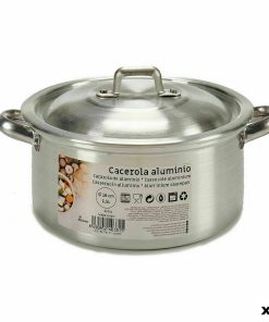Casseruola con coperchio Kinvara Argentato 1,5 L 18 x 10 x 23,5 cm 23,5 x 10 x 18 cm (10 Unità)