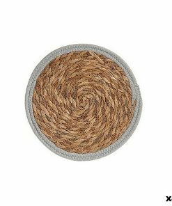 Sottopentola Gift Decor Grigio Naturale Fibra naturale Ø 30 cm 30 x 1 x 30 cm (48 Unità)