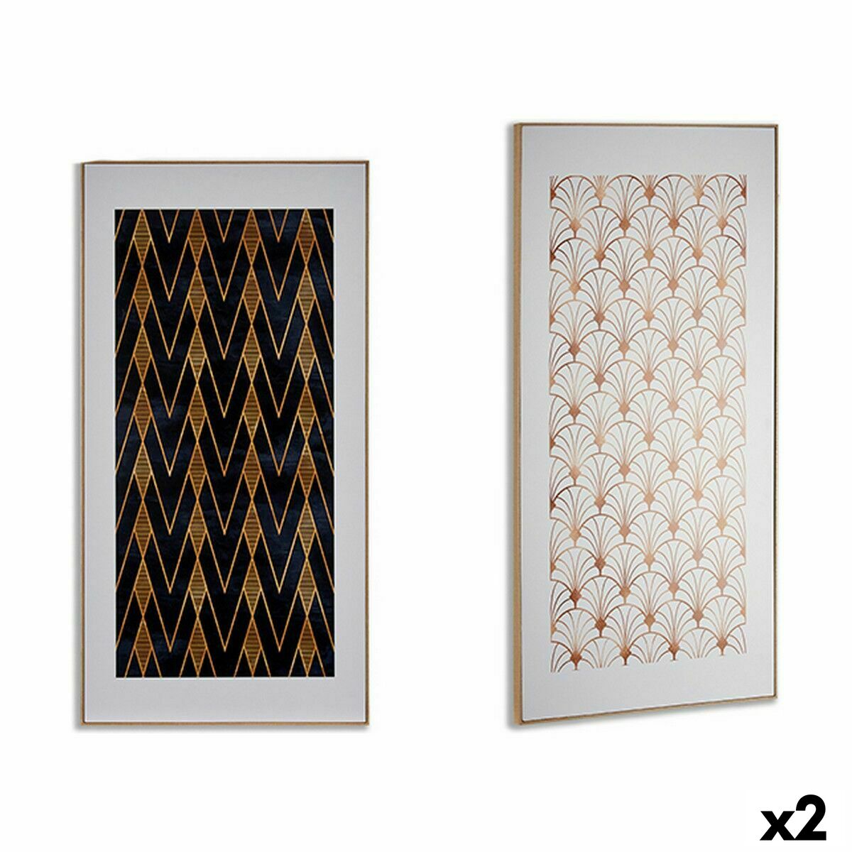 Tela Gift Decor Geometrico 61,5 x 3 x 121,5 cm (2 Unità)