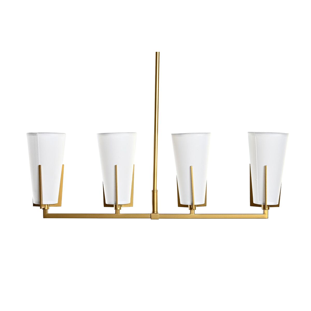 Lampadario DKD Home Decor Dorato Bianco (67 x 14 x 22 cm) - Image 3
