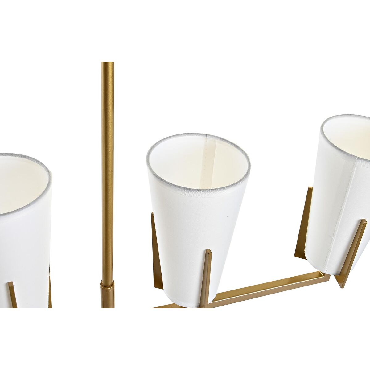 Lampadario DKD Home Decor Dorato Bianco (67 x 14 x 22 cm) - Image 4