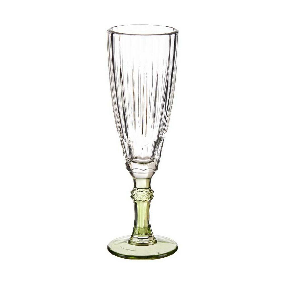 Calice da champagne Vivalto Exotic Verde Cristallo 170 ml (6 Unità) - Image 2
