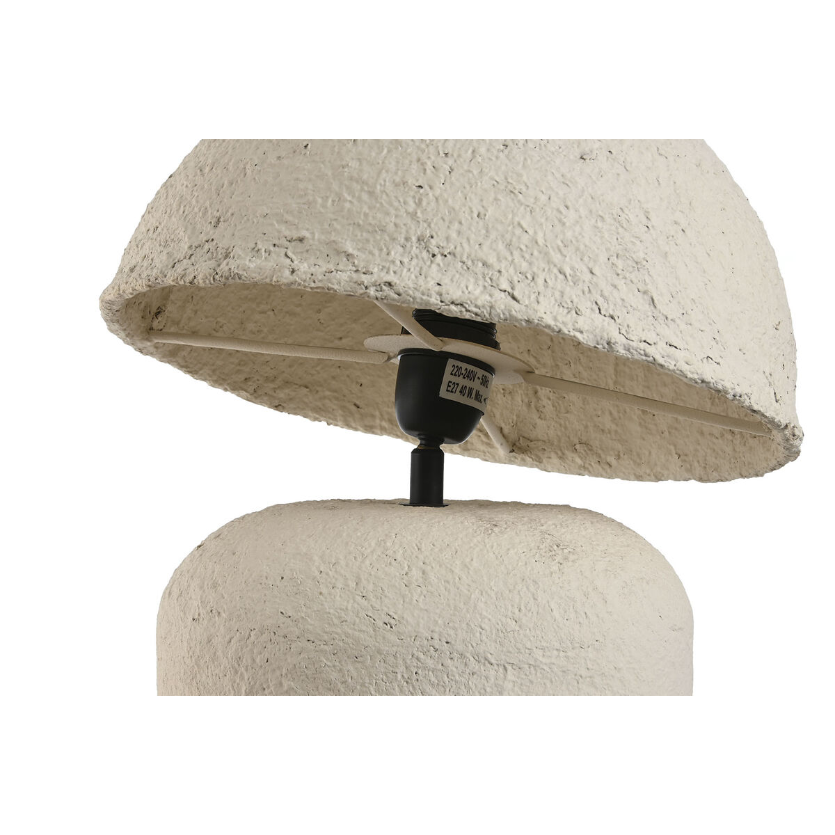 Lampada da tavolo Home ESPRIT Bianco Carta Ferro 50 W 220 V 30 x 30 x 53 cm - Image 3