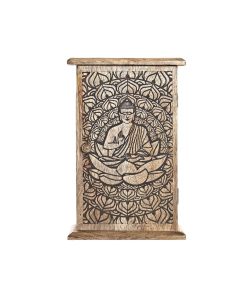 Armadietto portachiavi DKD Home Decor Marrone Marrone scuro 18 x 7,5 x 28 cm