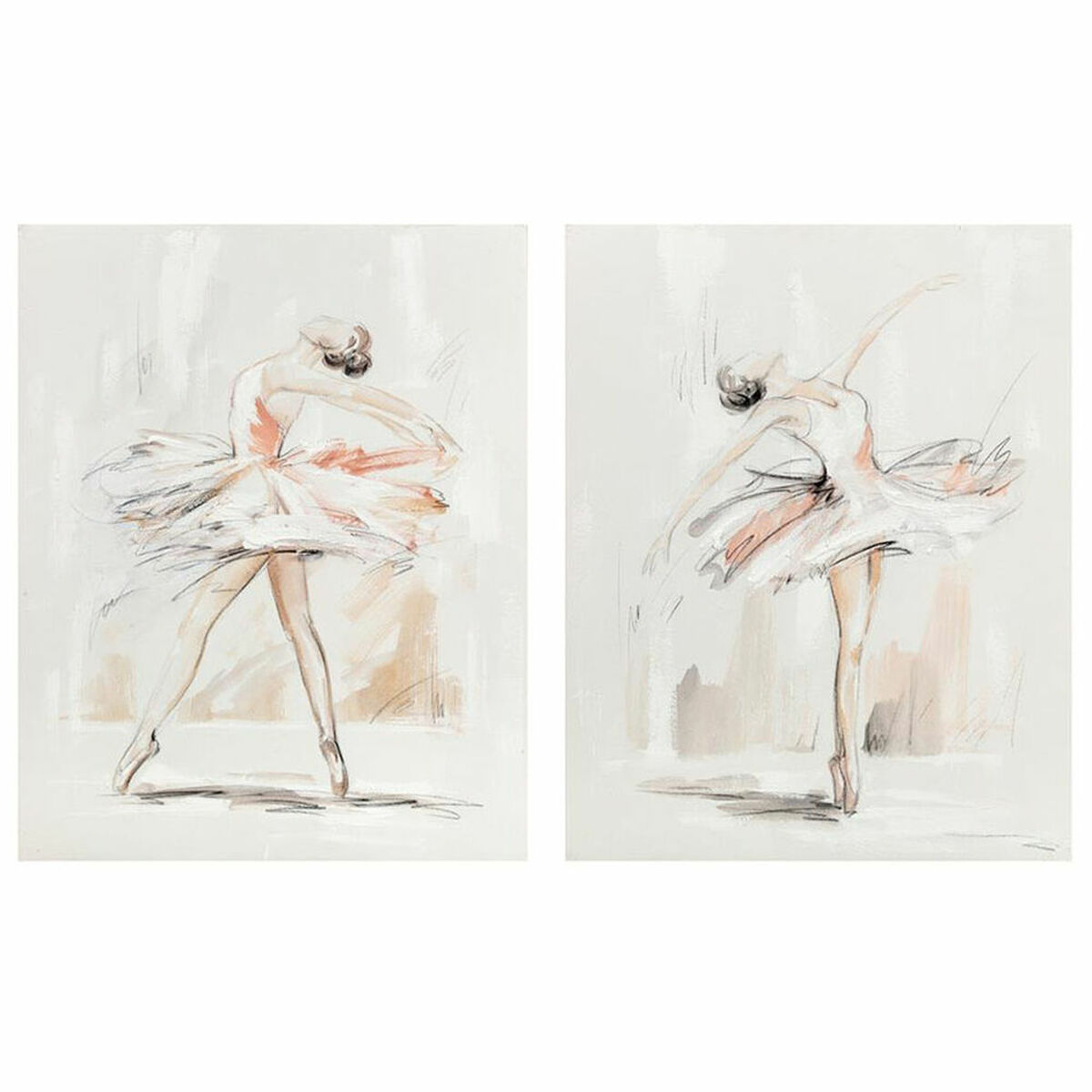 Tela DKD Home Decor Pino Tela 80 x 3,7 x 100 cm
