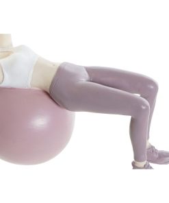 Statua Decorativa DKD Home Decor Rosa Yoga Scandi 18,5 x 8 x 17,5 cm