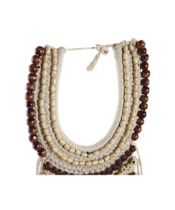 Statua Decorativa DKD Home Decor Collana Ferro Conchiglie (23,5 x 15 x 70 cm)