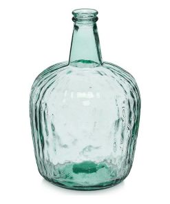Bottiglia Righe Decorazione 14 x 44 x 13 cm Trasparente (2 Unità)