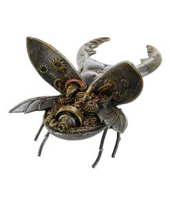 Statua Decorativa Home ESPRIT Grigio Multicolore Coleotteri 22 x 14 x 11 cm