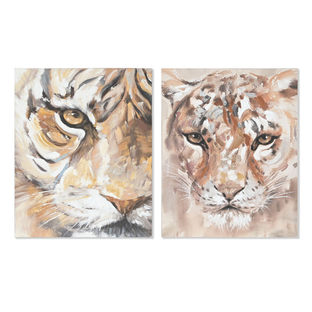 Tela Home ESPRIT Pino Tela 80 x 3,7 x 100 cm
