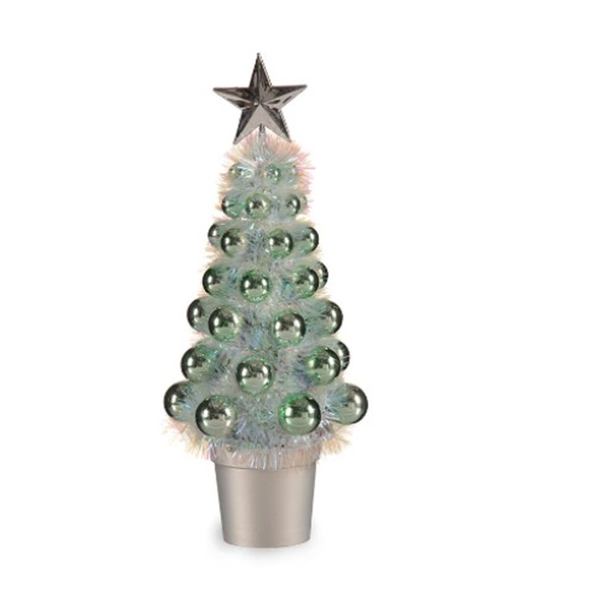Albero di Natale Krist+ Verde polipropilene PET Plastica Albero di Natale 12,2 x 30 x 12,2 cm (12 Unità) - Image 2
