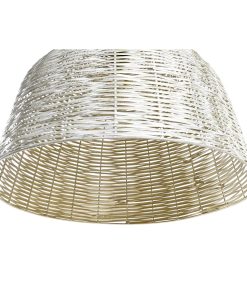Lampadario DKD Home Decor Bianco Dorato Ferro 50 W 51 x 51 x 38 cm