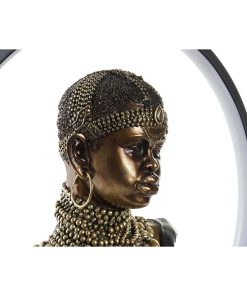 Decorazione luminosa DKD Home Decor Resina Africana (35,5 x 11 x 36 cm)