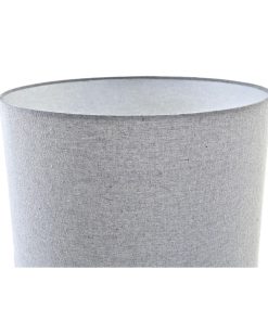 Lampada da tavolo DKD Home Decor Tela Ceramica Grigio Bianco (38 x 38 x 58 cm)