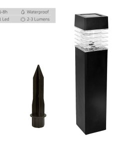 Set di picchetti solari da giardino Aktive 4 Pezzi Plastica 6 x 39,5 x 6 cm (4 Unità )