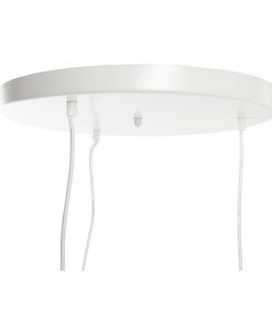 Lampadario DKD Home Decor Bianco Marrone Chiaro 220 V 50 W (38 x 38 x 75 cm)