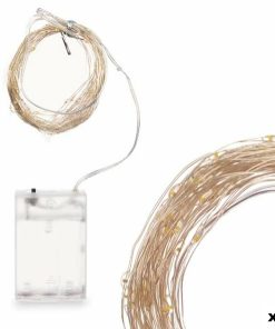 Ghirlanda di Luci LED Gift Decor Bianco Luce calda 10,4 m 16 x 10 x 6 cm (12 Unità)