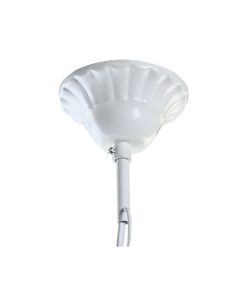 Lampadario DKD Home Decor 28 x 28 x 44 cm Metallo Bianco Multicolore 50 W