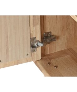 Credenza Home ESPRIT Naturale Metallo Rattan Legno d'albero della gomma 73,5 x 35 x 78 cm