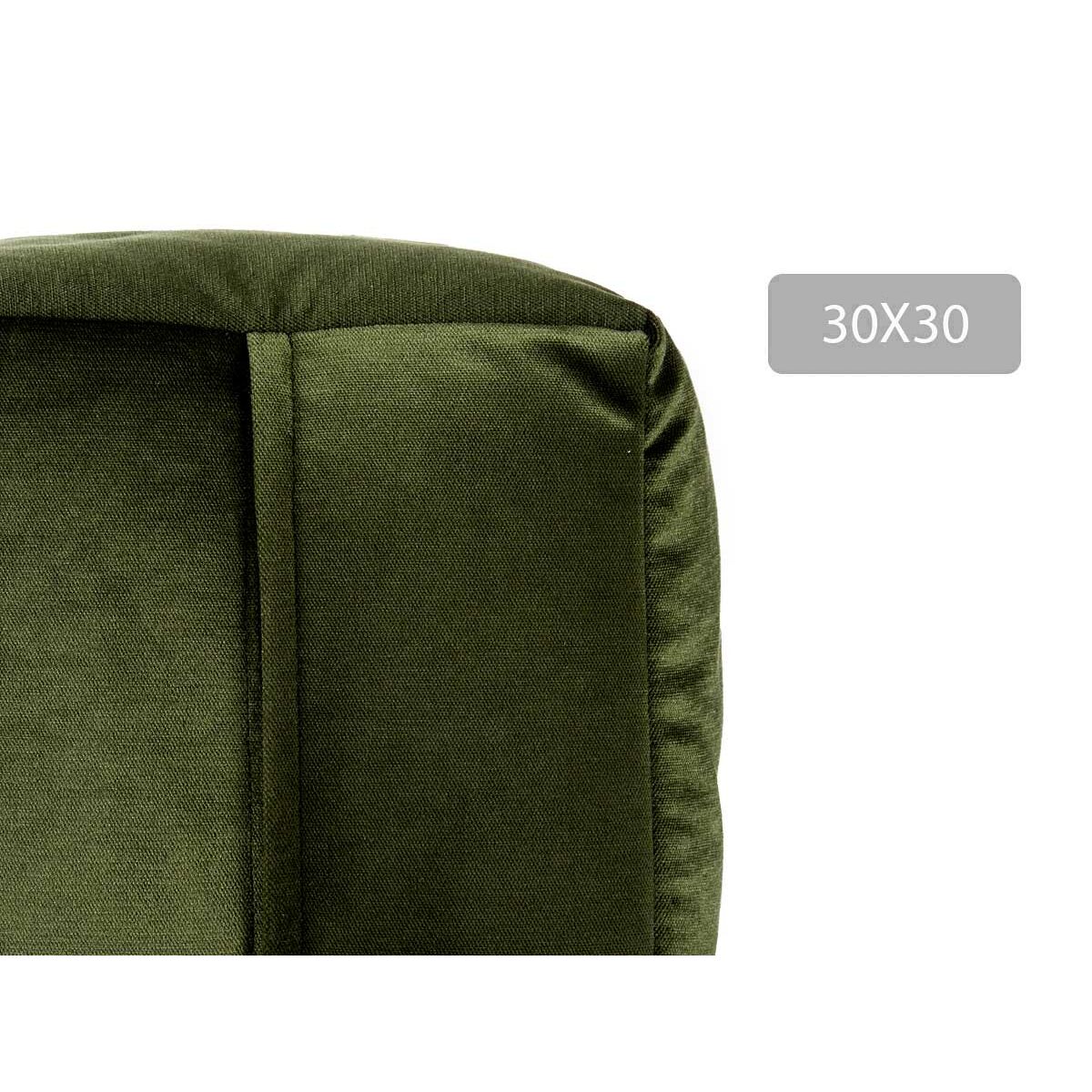 Puff Gift Decor Verde polistirene Velluto (4 Unità)