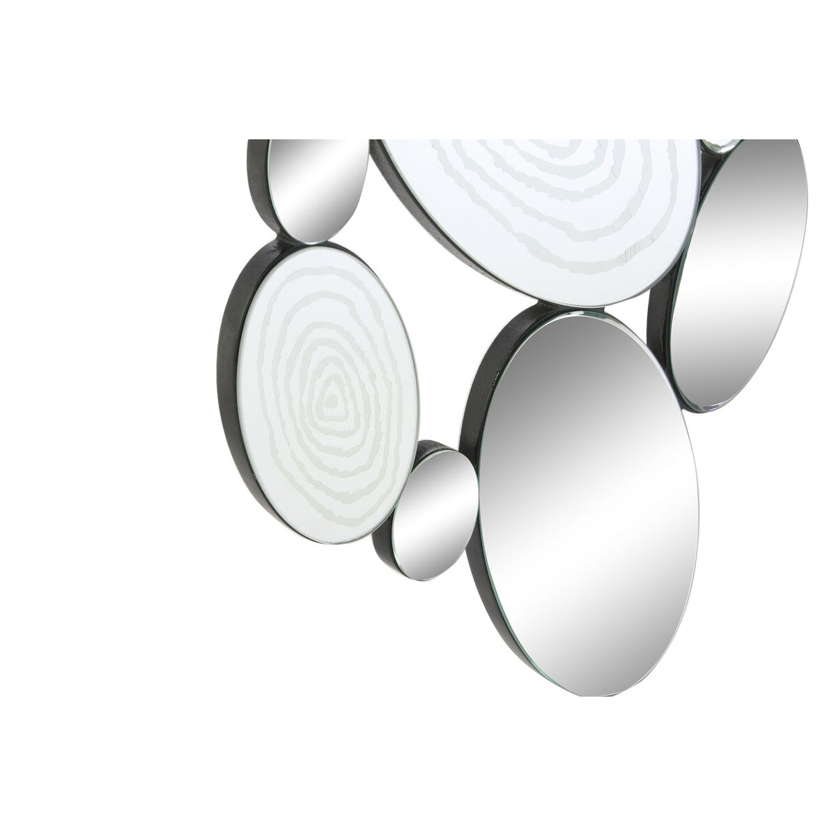 Specchio da parete DKD Home Decor Nero Moderno 119 x 2 x 61 cm 60 x 2 x 120 cm