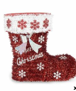 Calza di Natale Krist+ polipropilene PET Stivale Tinsel