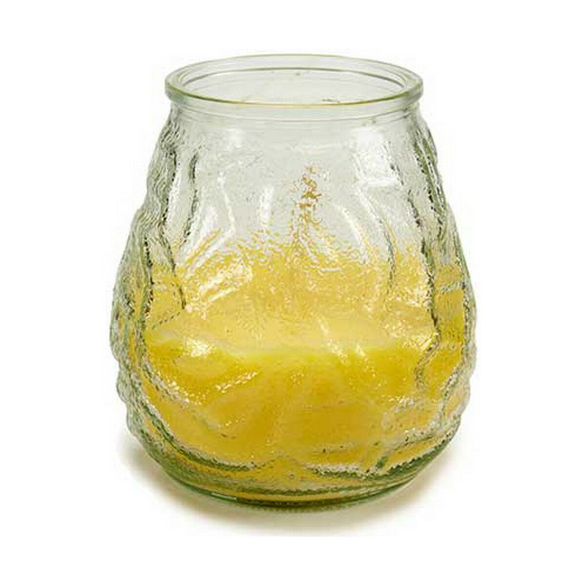 Candela Profumata Ibergarden Giallo Trasparente Vetro Paraffina Citronella 9 x 10 x 9 cm 9 x 9,5 x 9 cm (6 Unità)