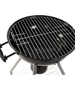 Barbecue a Carbone con Coperchio e Ruote DKD Home Decor Nero Metallo Plastica Rettangolare 52,4 x 59 x 91,6 cm