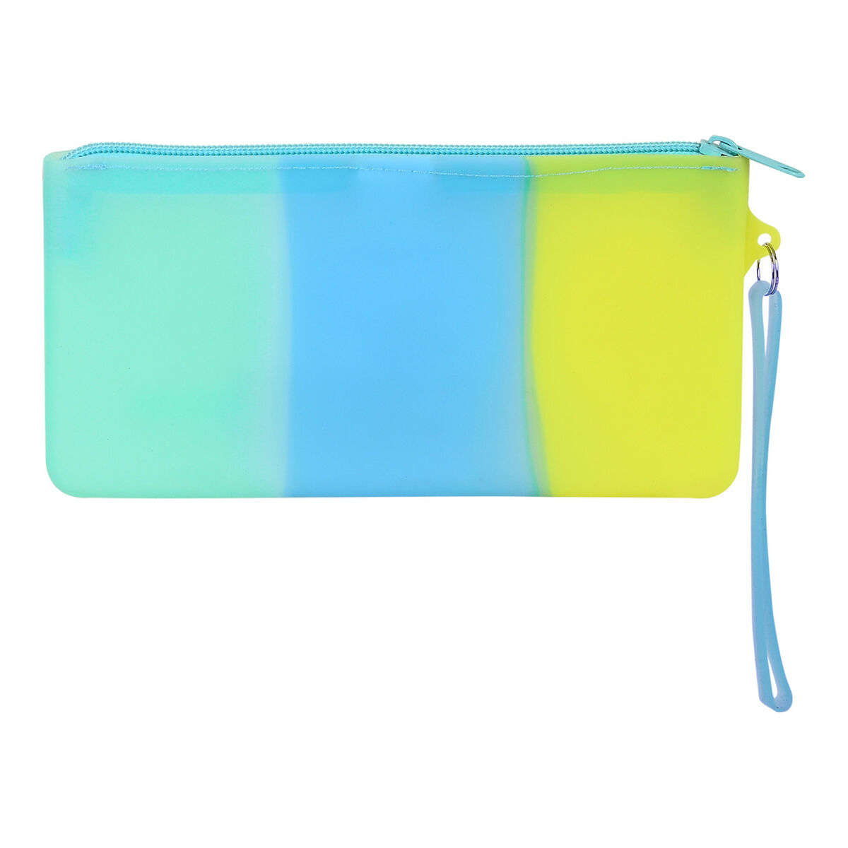 Astuccio Scuola Safta Azzurro Verde Giallo (21 x 10.5 x 2 cm)