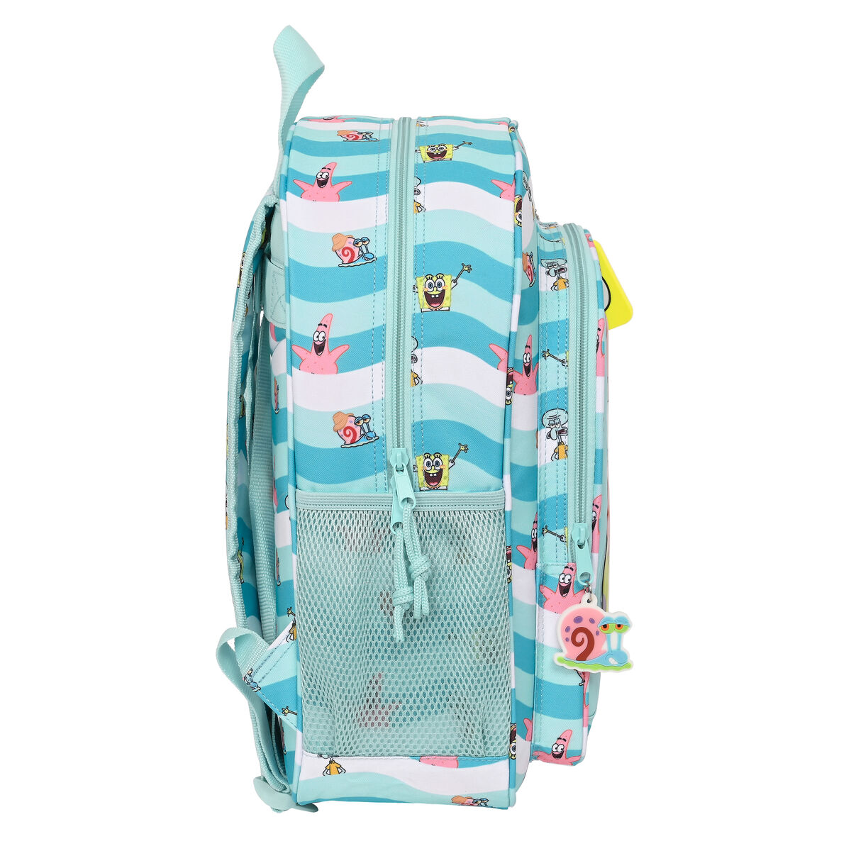 Zaino Scuola Spongebob Stay positive Azzurro Bianco 32 x 38 x 12 cm - Image 3