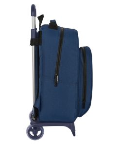 Trolley per la Scuola BlackFit8 Urban Nero Blu Marino (32 x 42 x 15 cm)
