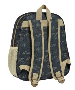 Zaino per Bambini 3D The Mandalorian Nero Beige 27 x 33 x 10 cm