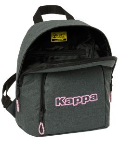 Zaino Kappa Silver pink Mini Grigio 25 x 30 x 13 cm
