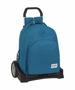 Trolley per la Scuola Evolution BlackFit8 Egeo Azzurro (32 x 42 x 15 cm)