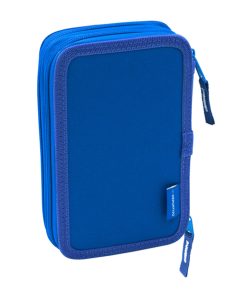 Astuccio Doppio R. C. Deportivo de La Coruña Azzurro Bianco 12.5 x 19.5 x 4 cm