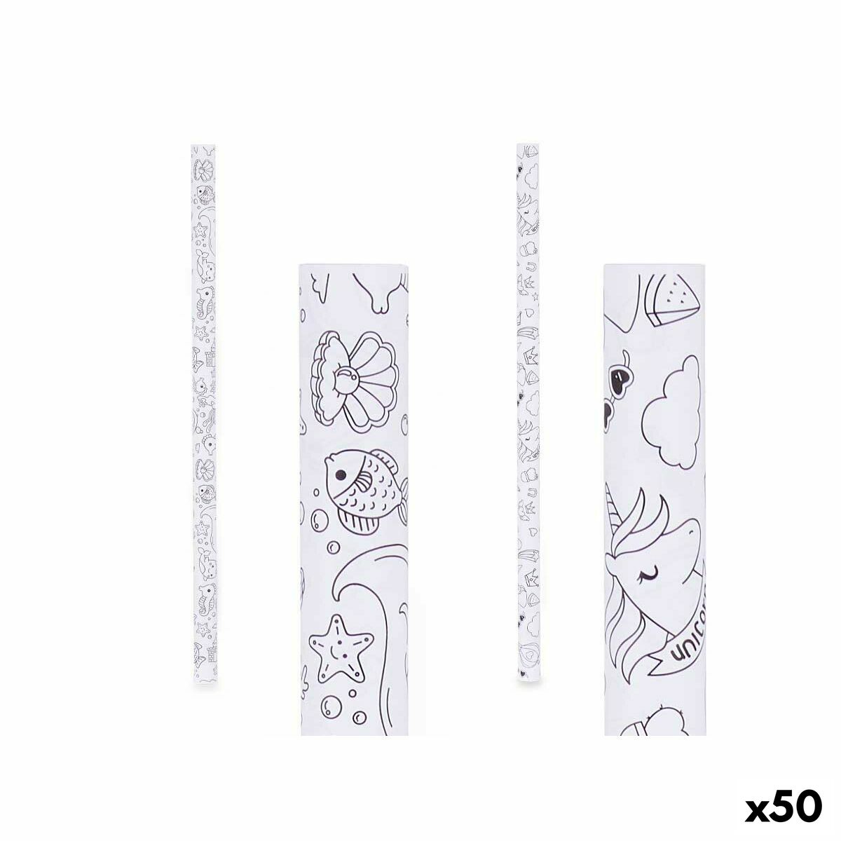 Carta Regalo Pincello Bianco 70 x 150 cm (50 Unità) - Image 3