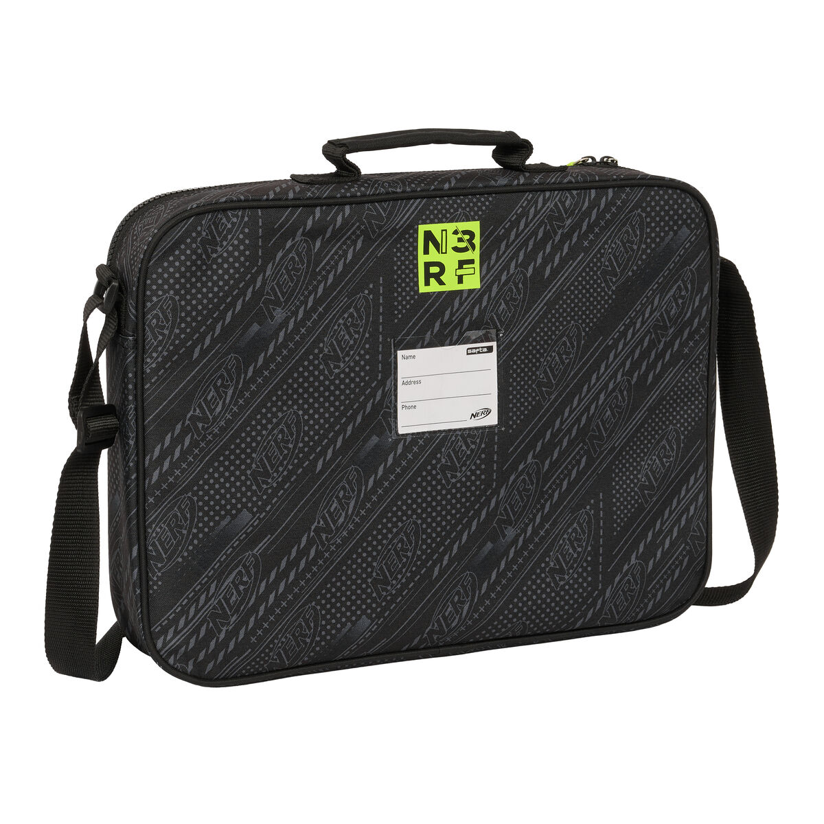 Borsa per la scuola Nerf Get ready Nero 38 x 28 x 6 cm - Image 2