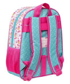 Zaino Scuola The Bellies 26 x 34 x 11 cm Viola Turchese Bianco