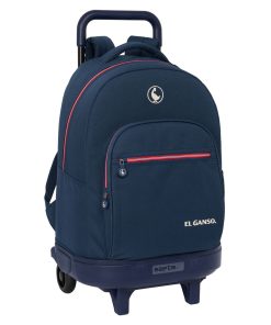 Trolley per la Scuola El Ganso Classic Blu Marino 33 X 45 X 22 cm