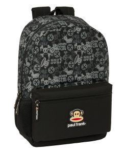 Zaino Scuola Paul Frank Join the fun Nero 30 x 46 x 14 cm
