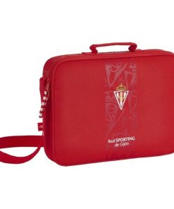 Borsa per la scuola Real Sporting de Gijón Rosso (38 x 28 x 6 cm)