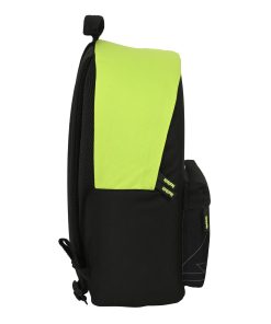 Zaino Scuola Real Betis Balompié   31 x 41 x 16 cm Nero Lime