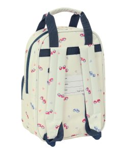 Zaino Scuola Nait Nait Coches Beige 20 x 28 x 8 cm