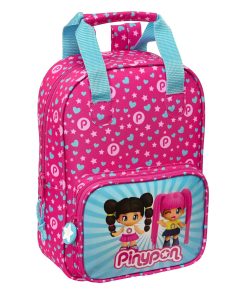 Zaino Scuola Pinypon Azzurro Rosa 20 x 28 x 8 cm