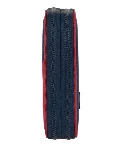 Astuccio Doppio F.C. Barcelona Corporativa Azzurro Rosso Granato 12.5 x 19.5 x 4 cm (28 Pezzi)