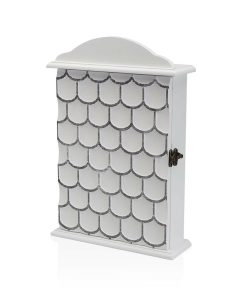 Armadietto portachiavi Versa Bianco 6 x 28 x 19,5 cm